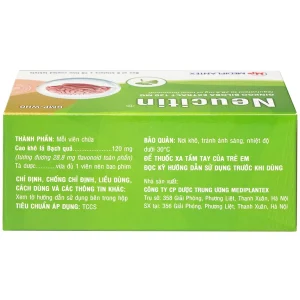 Thuốc Neucitin 120mg Mediplantex điều trị mất trí nhớ ngắn hạn (6 vỉ x 10 viên)