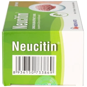 Thuốc Neucitin 120mg Mediplantex điều trị mất trí nhớ ngắn hạn (6 vỉ x 10 viên)