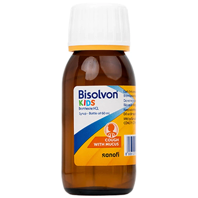 Siro Bisolvon Kids Boehringer làm loãng đờm trong các bệnh phế quản phổi cấp và mạn tính (60ml)
