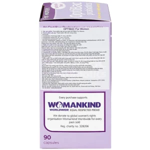 Viên uống Optibac For Women Optibac Probiotics bổ sung lợi khuẩn hỗ trợ sức khỏe nữ giới (90 viên)