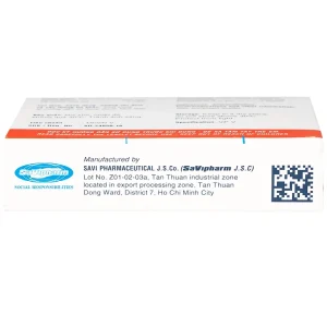 Thuốc SaVi Albendazol 200 điều trị nhiễm ấu trùng sán lợn có tổn thương não (1 vỉ x 2 viên)