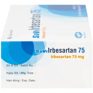 Thuốc SaVi Irbesartan 75 SaviPharm điều trị tăng huyết áp, bệnh thận (3 vỉ x 10 viên)