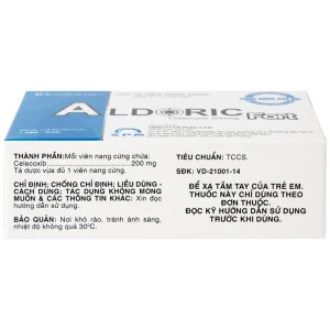 Thuốc Aldoric Fort 200mg S.P.M điều trị thoái hóa khớp, viêm khớp (3 vỉ x 10 viên)