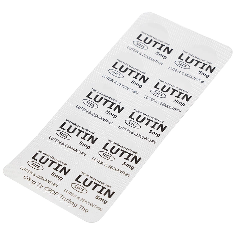 Viên uống Lutin 5mg Sucs hỗ trợ tăng cường thị lực, giảm nguy cơ đục thủy tinh thể, thoái hóa điểm vàng