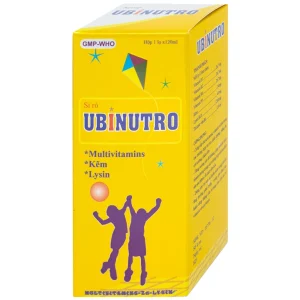 Siro Ubinutro Nam Hà bổ sung các acid amin, vitamin và kẽm (120ml)