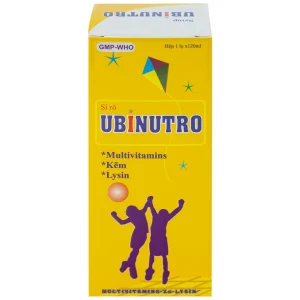 Siro Ubinutro Nam Hà bổ sung các acid amin, vitamin và kẽm (120ml)