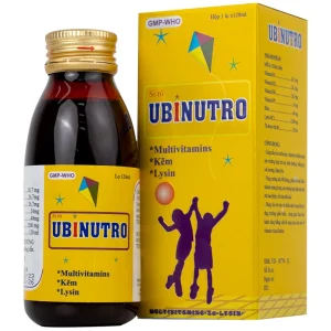 Siro Ubinutro Nam Hà bổ sung các acid amin, vitamin và kẽm (120ml)