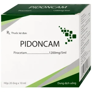 Thuốc Pidoncam 1200mg/5ml Hà Nam điều trị triệu chứng chóng mặt, suy giảm trí nhớ (20 ống x 10ml)