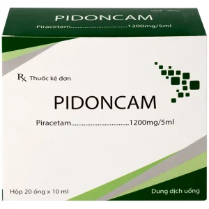 Thuốc Pidoncam 1200mg/5ml Hà Nam điều trị triệu chứng chóng mặt, suy giảm trí nhớ (20 ống x 10ml)