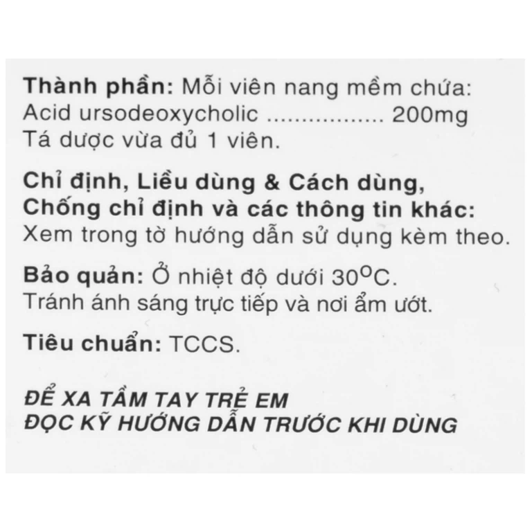 Thuốc Maxxhepa Urso 200 Ampharco điều trị xơ gan do mật nguyên phát, tan sỏi túi mật cholesterol (3 vỉ x 10 viên)