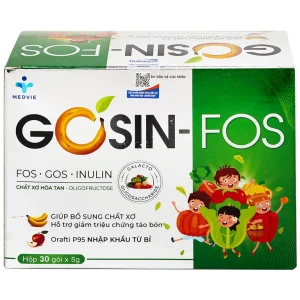 Bột pha uống Gosin-Fos 5g Medvie bổ sung chất xơ, hỗ trợ giảm triệu chứng táo bón (30 gói)