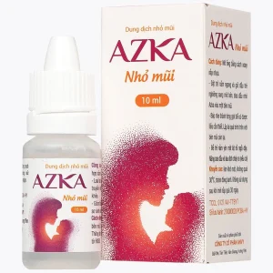 Dung dịch nhỏ mũi Azka 10ml Anvy dùng trong cảm lạnh, sổ mũi, loại bỏ dịch nhầy