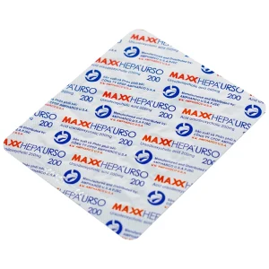 Thuốc Maxxhepa Urso 200 Ampharco điều trị xơ gan do mật nguyên phát, tan sỏi túi mật cholesterol (3 vỉ x 10 viên)