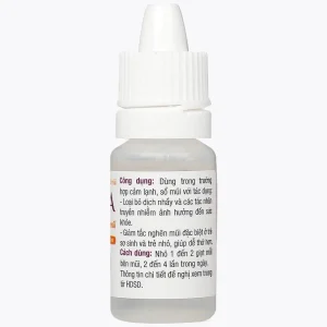 Dung dịch nhỏ mũi Azka 10ml Anvy dùng trong cảm lạnh, sổ mũi, loại bỏ dịch nhầy