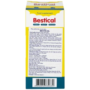 Dung dịch Bestical 120ml Ergo Pharma bổ sung canxi, vitamin D3 và vitamin K2