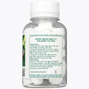 Muối tinh 4.5g An Phú - nước muối sinh lý gia đình tự pha dùng rửa mũi (50 viên)