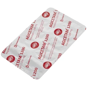 Thuốc Agicetam 1200 Agimexpharm điều trị chóng mặt, suy giảm trí nhớ, đột quỵ do thiếu máu cục bộ cấp (3 vỉ x 10 viên)