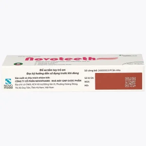Gel bôi niêm mạc miệng Novoteeth 10g Novocare giảm đau, dự phòng nhiễm khuẩn răng miệng do trẻ mọc răng