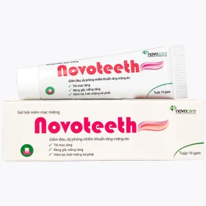 Gel bôi niêm mạc miệng Novoteeth 10g Novocare giảm đau, dự phòng nhiễm khuẩn răng miệng do trẻ mọc răng