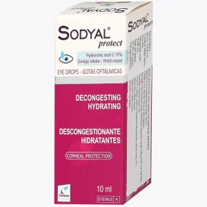 Dung dịch nước mắt nhân tạo Sodyal Protect 10ml Omisan cấp ẩm và làm dịu dành, cấp ẩm cho mắt