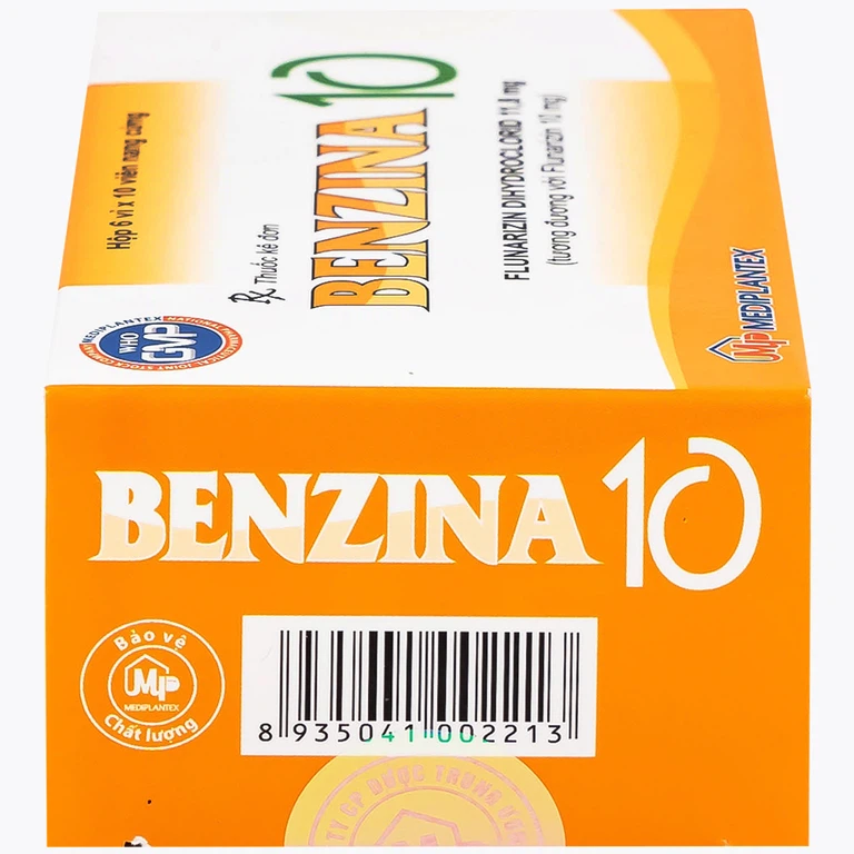 Thuốc Bezina 10 Mediplantex điều trị dự phòng cơn đau nửa đầu (6 vỉ x 10 viên)