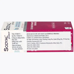 Dung dịch nước mắt nhân tạo Sodyal Protect 10ml Omisan cấp ẩm và làm dịu dành, cấp ẩm cho mắt