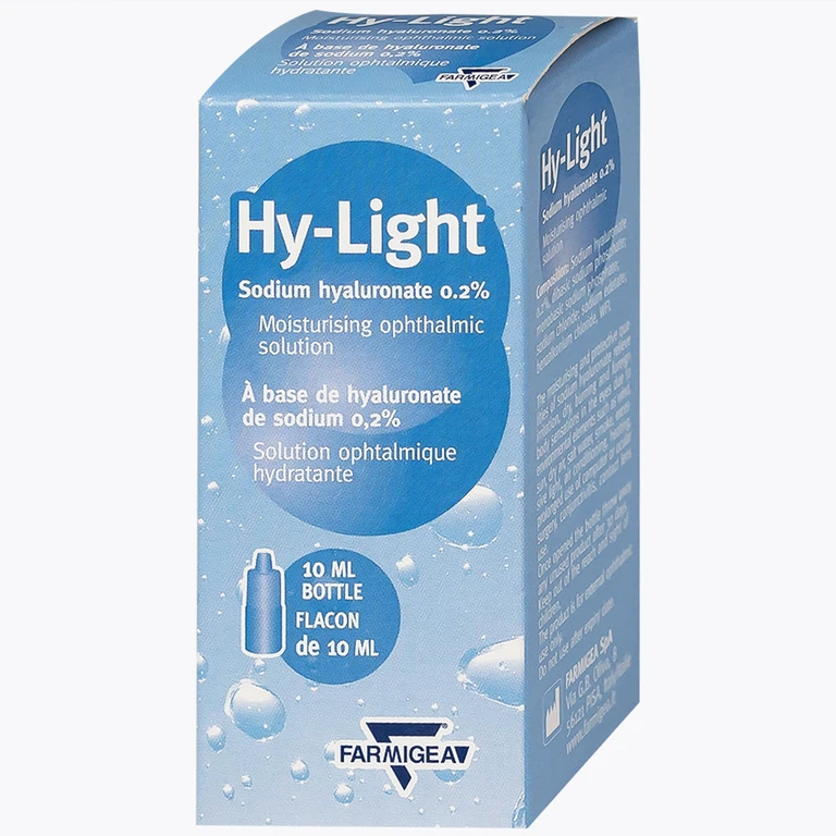 Nước mắt nhân tạo Hy-Light 10ml Farmigea giữ ẩm và bảo vệ mắt giảm tình trạng kích ứng, khô, đỏ