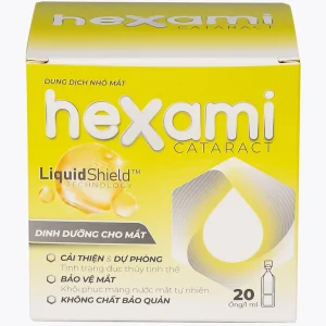 Dung dịch nhỏ mắt Hexami Cataract CPC1HN cải thiện và dự phòng tình trạng đục thủy tinh thể (20 ống)