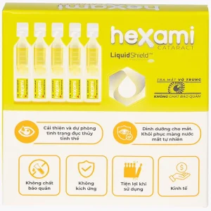 Dung dịch nhỏ mắt Hexami Cataract CPC1HN cải thiện và dự phòng tình trạng đục thủy tinh thể (20 ống)