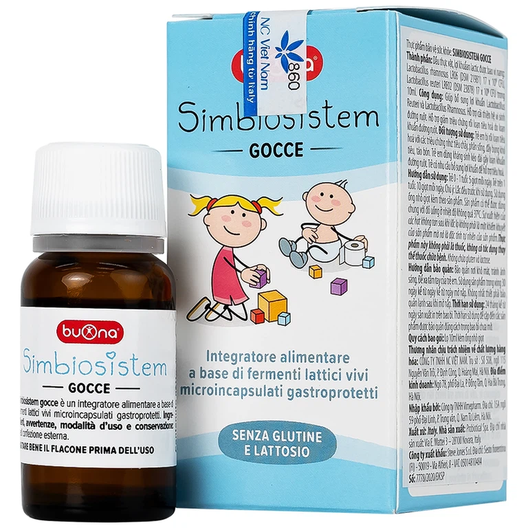 Dung dịch Simbiosistem Gocce 10ml Buona bổ sung lợi khuẩn đường ruột