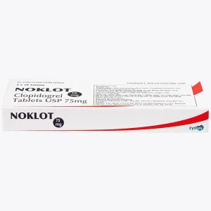 Thuốc Noklot 75mg Zydus phòng ngừa biến cố xơ vữa động mạch (3 vỉ x 10 viên)