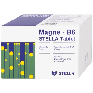 Thuốc Magne - B6 Stella điều trị hạ magnesium huyết nặng (5 vỉ x 10 viên)