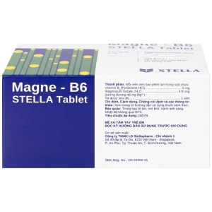 Thuốc Magne - B6 Stella điều trị hạ magnesium huyết nặng (5 vỉ x 10 viên)