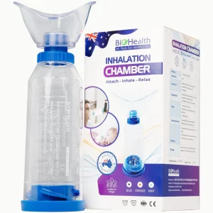 Buồng đệm khí dung Inhalation Chamber BH01 220ml Biohealth đưa thuốc vào bằng đường hô hấp