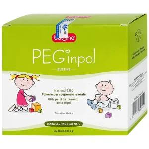 Bột pha hỗn dịch nhuận tràng PEGinpol 5g Buona cải thiện tình trạng táo bón cho trẻ (20 gói)