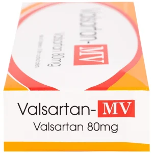 Thuốc Valsartan-MV 80mg USP điều trị bệnh tăng huyết áp và suy tim (3 vỉ x 10 viên)