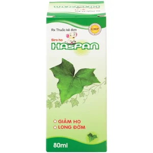 Siro ho Haspan 80ml giảm ho, long đờm, điều trị viêm đường hô hấp cấp có kèm ho