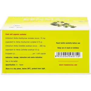 Thuốc Kenmag GMP phòng và hỗ trợ điều trị táo bón, giải nhiệt, thông tiểu (6 vỉ x 10 viên)