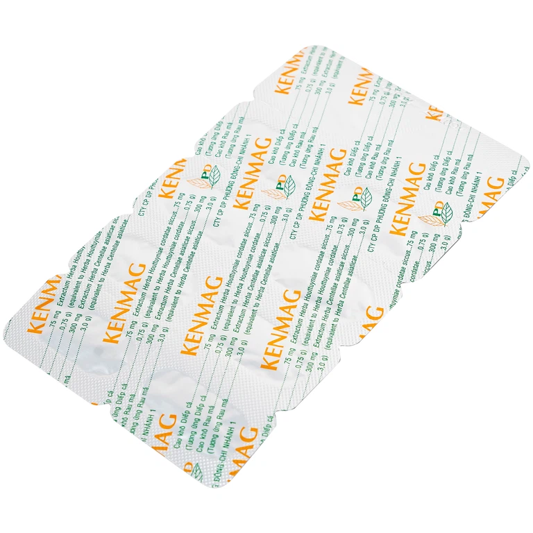 Thuốc Kenmag GMP phòng và hỗ trợ điều trị táo bón, giải nhiệt, thông tiểu (6 vỉ x 10 viên)