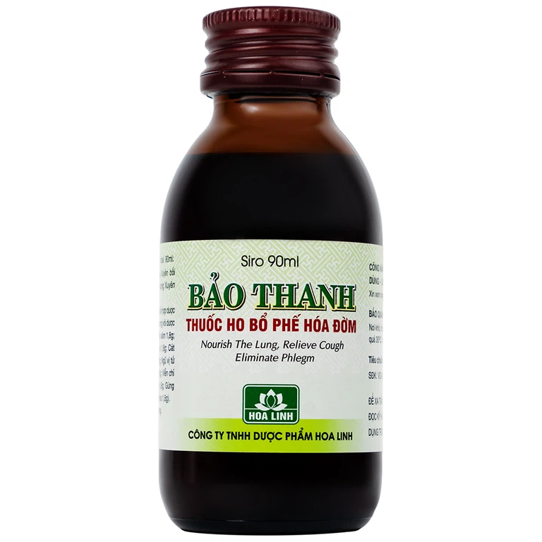 Siro Bảo Thanh Hoa Linh điều trị ho, bổ phế, hóa đờm (90ml)