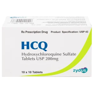 Thuốc HCQ 200mg Zydus phòng ngừa hoặc điều trị sốt rét cấp tính (10 vỉ x 10 viên)