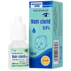 Thuốc nhỏ mắt, mũi Natri Clorid 0,9% HDPharma điều trị triệu chứng mỏi mắt, mắt đỏ, sổ mũi, nghẹt mũi (10ml)