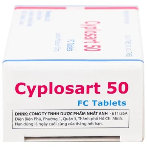 Thuốc Cyplosart 50 Remedica điều trị tăng huyết áp (3 vỉ x 10 viên)