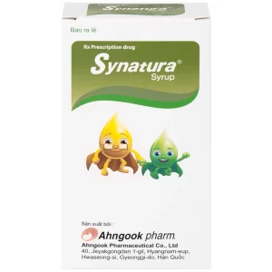 Siro Synatura Syrup AhnGook điều trị nhiễm khuẩn đường hô hấp trên cấp tính và viêm phế quản mạn tính (9 gói x 10ml)