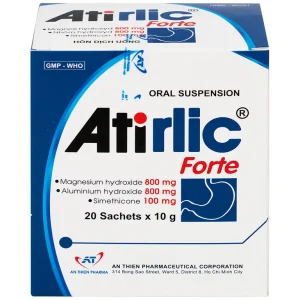 Hỗn dịch uống Atirlic forte 10g An Thiên giảm triệu chứng tăng acid dạ dày (20 gói)