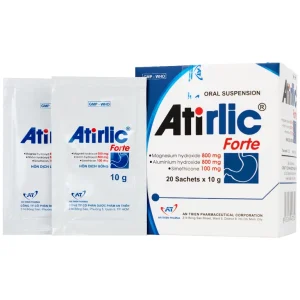 Hỗn dịch uống Atirlic forte 10g An Thiên giảm triệu chứng tăng acid dạ dày (20 gói)