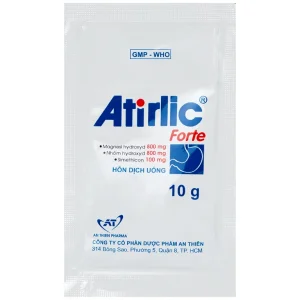 Hỗn dịch uống Atirlic forte 10g An Thiên giảm triệu chứng tăng acid dạ dày (20 gói)