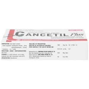 Thuốc hạ huyết áp Cancetil Plus Shinpoong Deawoo điều trị tăng huyết áp (3 vỉ x 10 viên)