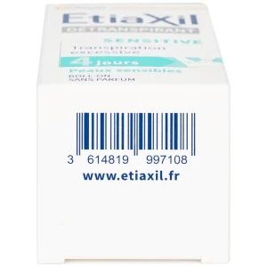 Lăn khử mùi EtiaXil Detranspirant Aisselles Peaux Sensibles chống mùi đặc trị dành cho da nhạy cảm (15ml)
