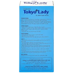 Gel phụ khoa Tokyo Lady 3ml Tokyo Pharma hỗ trợ ngừa viêm, ngứa, duy trì độ ẩm, pH vùng kín (5 tuýp)